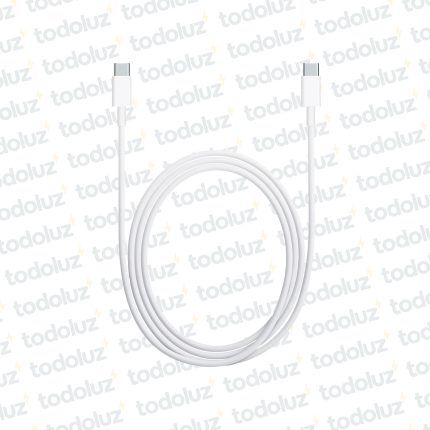 Cable USB M/M Tipo-C/Tipo-C (x.1metro) Blanco