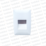 Spot Emb. Balizador Led Rectangular Blanco 2W 80lm IP65 3000°k
