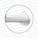 Brazo PVC p/ Ducha 30cm Blanco Econ. Lorenzetti