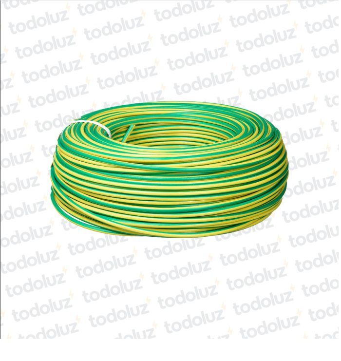 Cable Multifilar 10mm² Verde/Amarillo 750V Antillama (x.Rollo/100m) Inpaco
