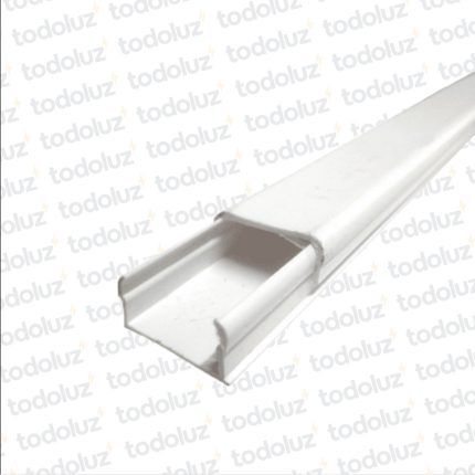 Cablecanal 20x10mm c/ adhesivo (x.Tira/2mts) Color Blanco