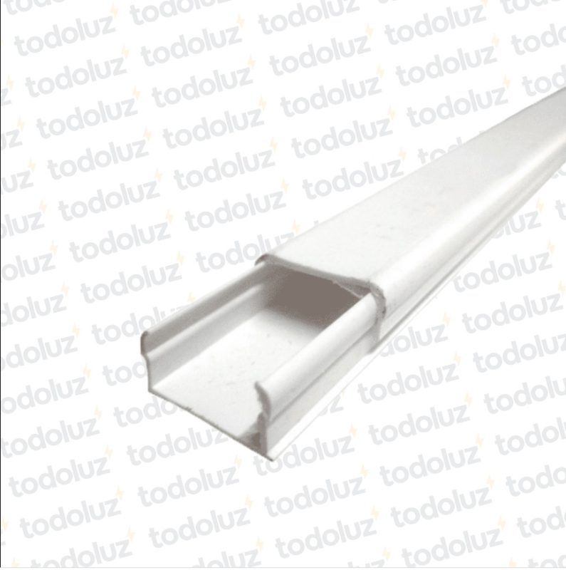 Cablecanal 20x10mm c/ adhesivo (x.Tira/2mts) Color Blanco