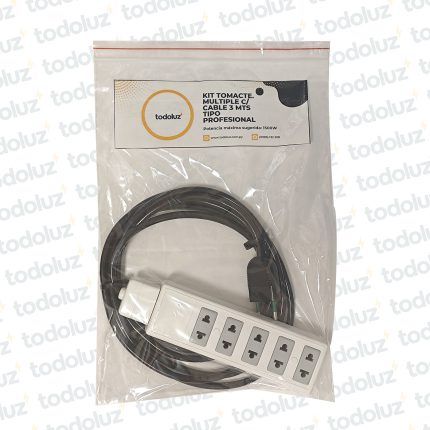 Kit Tomacte. Multiple c/ Cable 3mts Tipo Profesional
