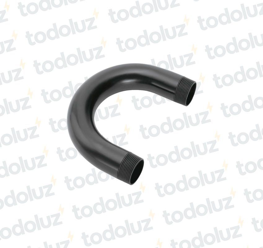 Curva 180° Plastico Roscable 2´