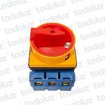 Interruptor Rotativo de Embutir On/Off 3P 100A 600Vac