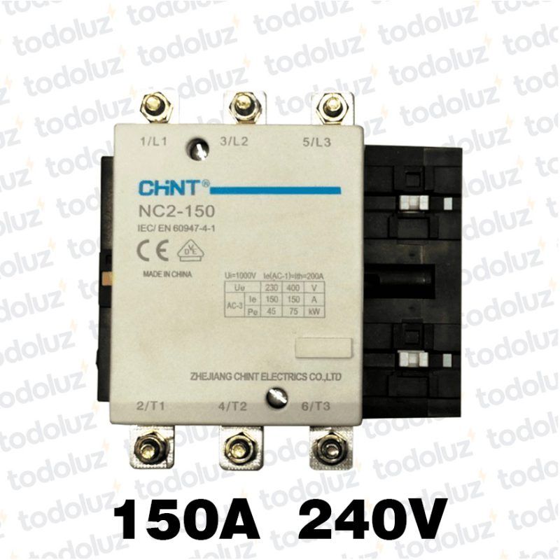 Contactor 150A/3P/75kW Bob.240Vac Mod.NC-2 Chint