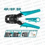 Pinza Crimpeadora Frontal RJ11/RJ45/RJ9 4P/6P/8P Total