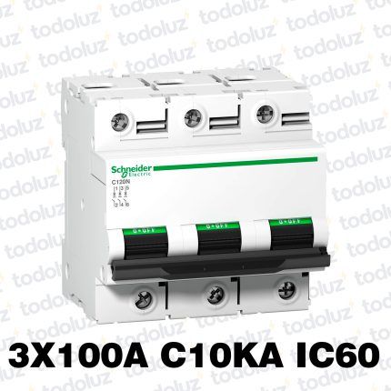 Interruptor Termomagnetico Sist. Din 3P 100A 10ka C IC120 Premium Schneider