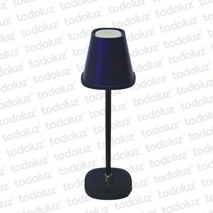 Luminaria de Mesa Portatil Azul 2W 3800-4200°k 3 Intensidades Touch USB 5V/1A
