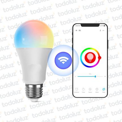 Lamp. Bulbo Led RGB Inteligente DIM. 9W 806lm E27