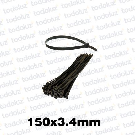 Collarin Plastico 150x3.4mm Negro (x.Paquete/100unid) Schneider