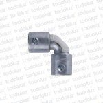 Conector Metal Curvo sin rosca 1/2´ (c/ tornillos)