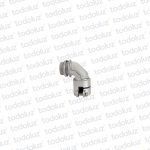 Conector Box Metal Curvo con rosca 1/2´ (c/ tornillo/arandela)