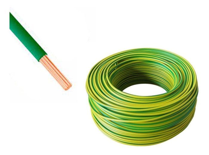 Cable Multifilar 2.5mm² Verde/Amarillo 750V Antillama (x.1metro) Inpaco