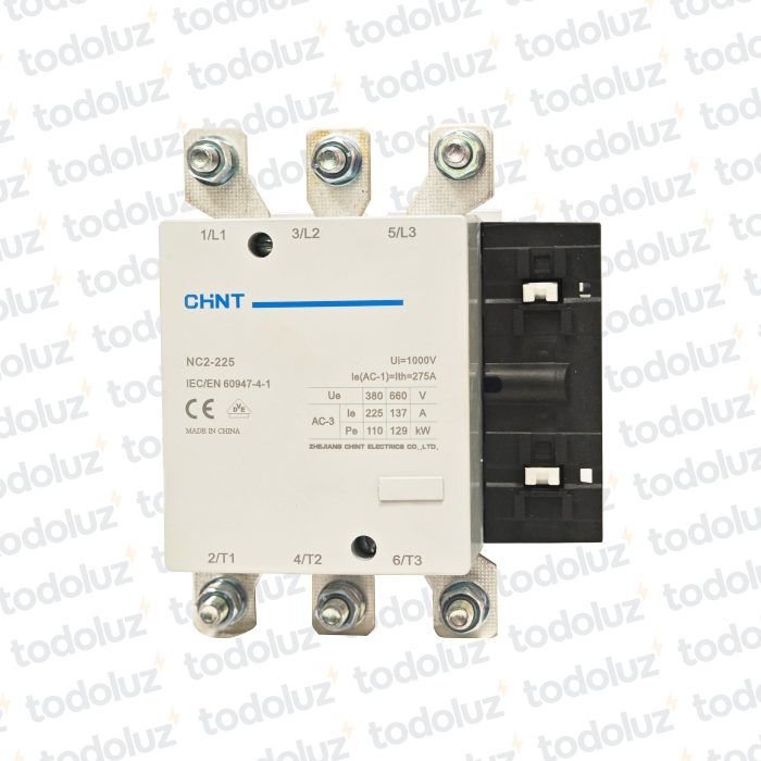 Contactor 225A/3P/110kW Bob.240Vac Mod.NC-2 Chint