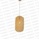 Colgante Cilindro 40cm Fibra de Bambu Det. Madera 1*E27 (54.871)