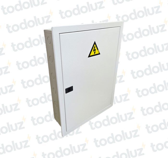 Tablero Embutir Metal 24 Modulos + Distribucion RST+N+T 125A Blanco Cominsa