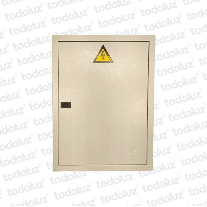 Tablero Embutir Metal 24 Modulos + Distribucion Neutro 63A Beige Cominsa