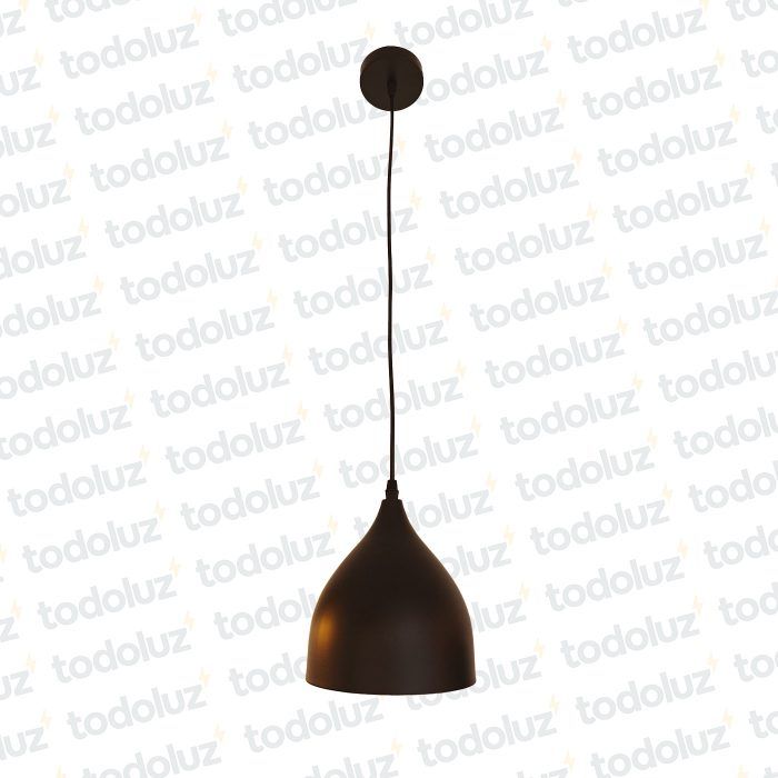 Colgante T. Campana Negro 1*E27 --(54.881)