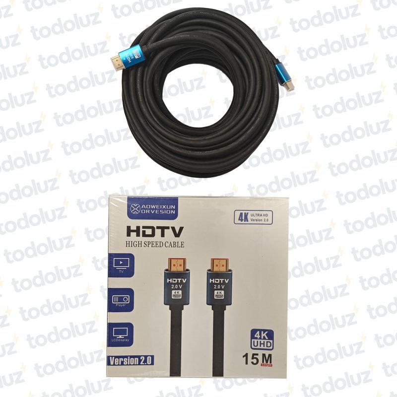 Cable HDMI 15mts 4K UHD 2.0