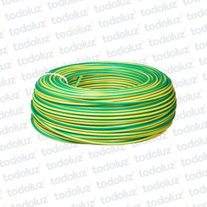 Cable Multifilar 1.5mm² Verde/Amarillo 750V Antillama (x.Rollo/100m) Inpaco