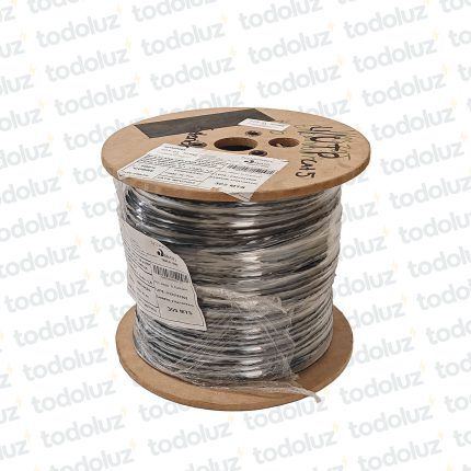 Cable U/UTP Cat.5E Exterior/Outdoor 24AWGx4P 100% Cobre (x.Bobina/305mts) Norphel