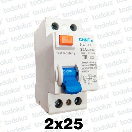 Disyuntor Diferencial 2P 25A 30mA Chint