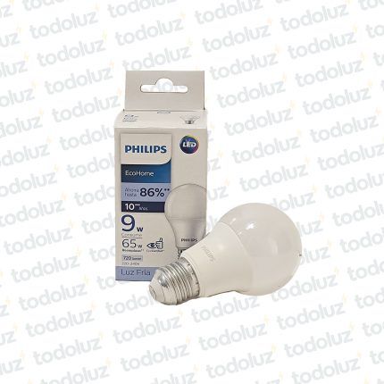 Lamp. Bulbo Led 9W 950lm E27 220V 6500°k Philips