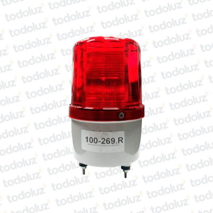 Baliza Intermitente Rojo Led 3W 220Vac