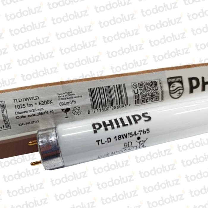 Tubo Fluorescente 18W 6200°k T8 Philips