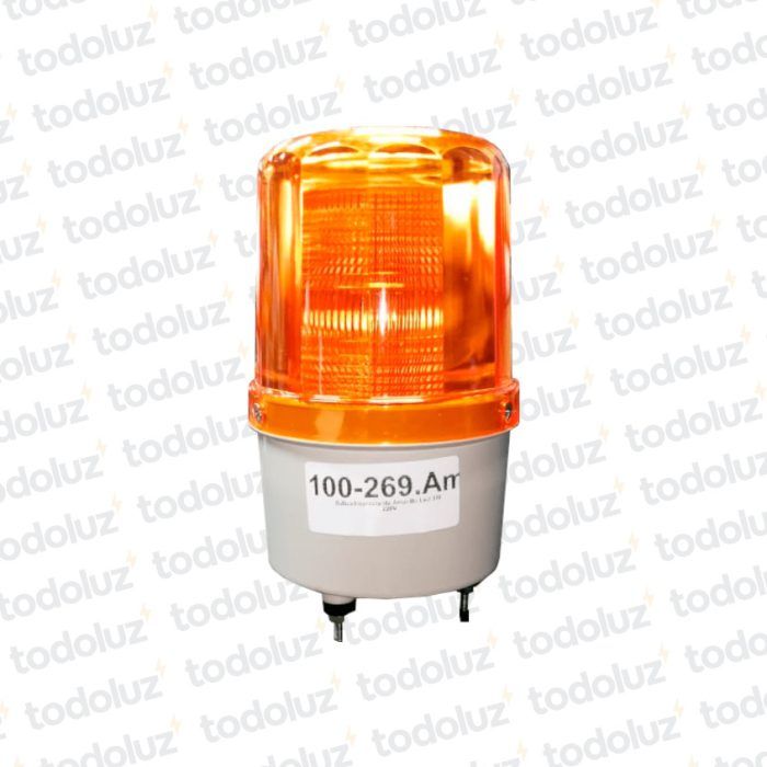 Baliza Intermitente Amarillo Led 3W 220Vac