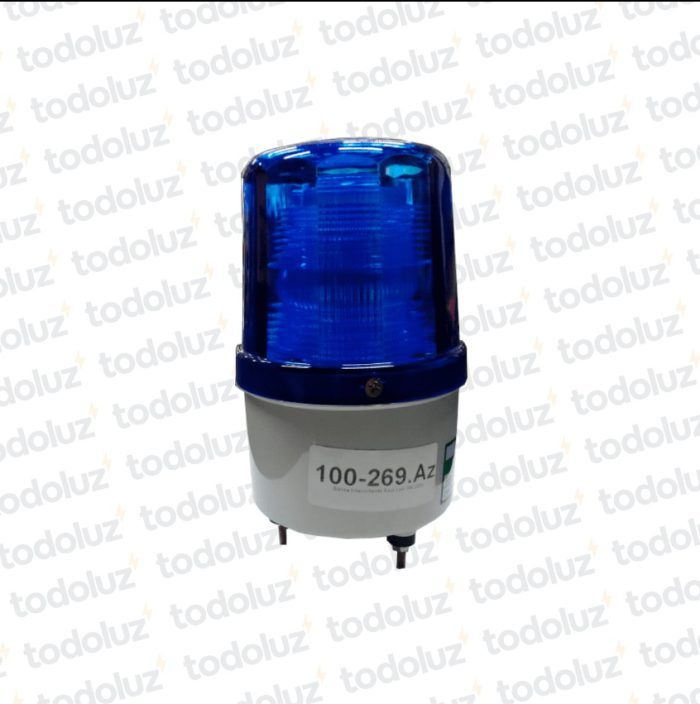 Baliza Intermitente Azul Led 3W 220Vac