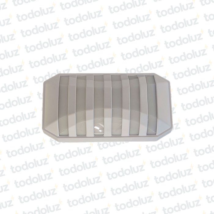 Tortuga Rectangular Blanco c/ Rayas 24w 6500°k (57.460)