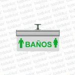 Señalizador Figura "Baño" de Led