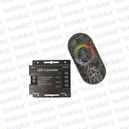 Controlador Led RGB 12V 18A c/Panel Tactil