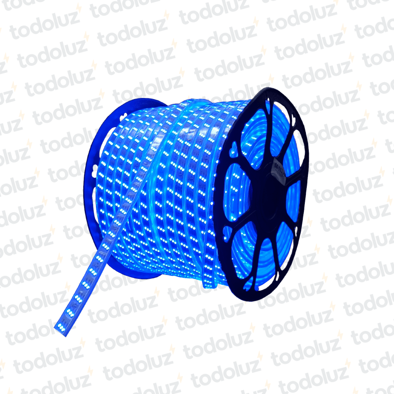 Manguera Led Chip 35x28 Azul 180leds 12mm 220V (x.1Metro)