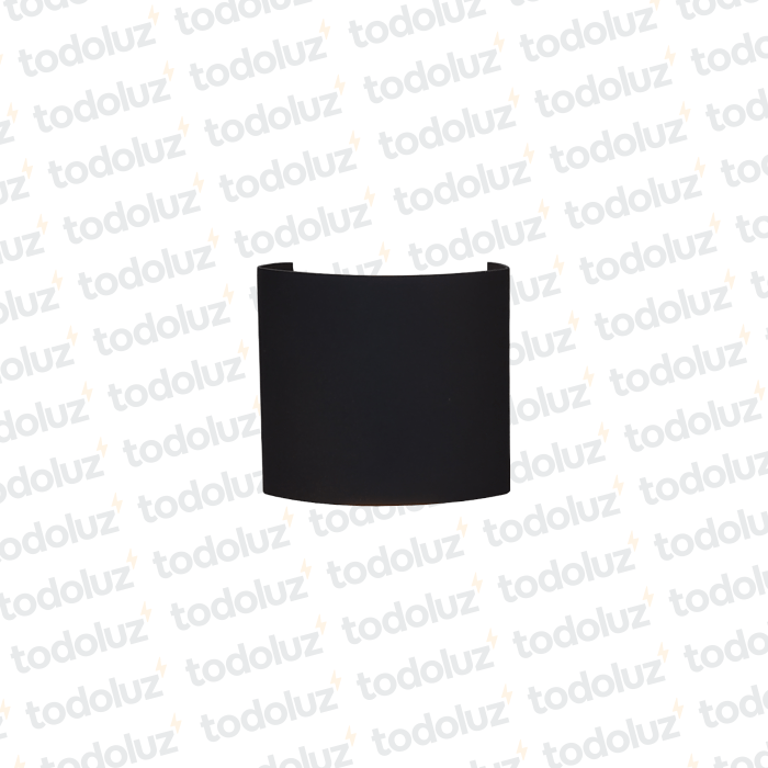 Aplique Ext. Bidireccional Oval Negro 2W 3000°k (65x80x38mm) (57.084)