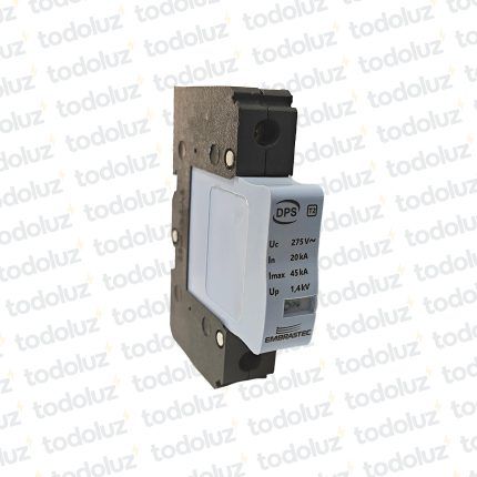 Descargador de Sobretension Enchufable Clase II 1P 45ka 275V + Zocalo Din