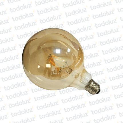 Lamp. Led Filamento G125 Ambar 8W E27 220V Calido