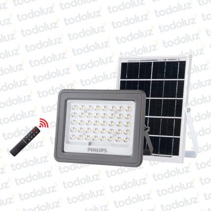 Proyector Multiled 90W 6500°k 900lm c/Panel Solar y Control IP65