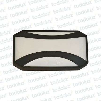 Tortuga Rectangular Negro c/ Rejilla 24w 6500°k (57.457)