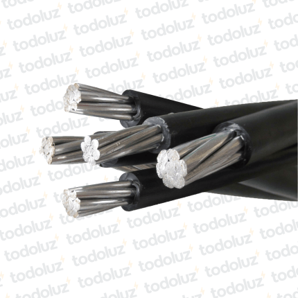 Cable Aluminio Preensamblado 4x25mm² XLPE (x.1metro) Inpaco