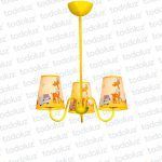 Araña Kids Amarillo Diseño Animales 3*E27 (53.116)