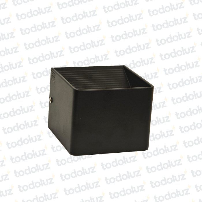 Aplique Ext. Bidireccional Cubo Negro 5W 3000°k (10x10x8CM) - Uso Interior (50.492)