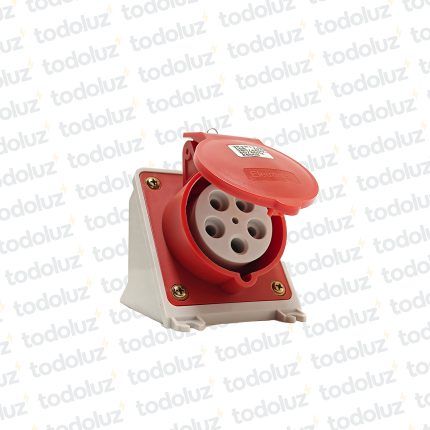 Tomacte. Adosar Industrial 6H 3x16A+T+N (5 Pin) IP44 380-415V Rojo Eletromar