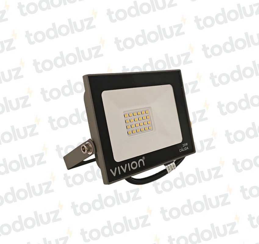 Proyector Multiled Slim 20W 3000°k IP65 170-265V Vivion