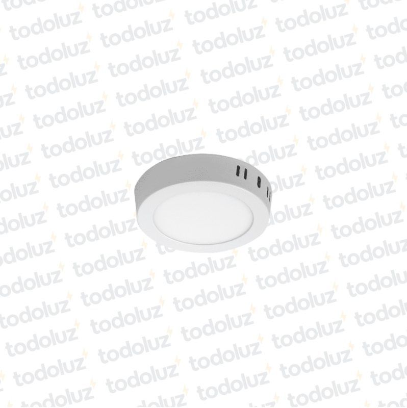 Panel Led Redondo p/ Adosar 6W 3000°K Taschibra