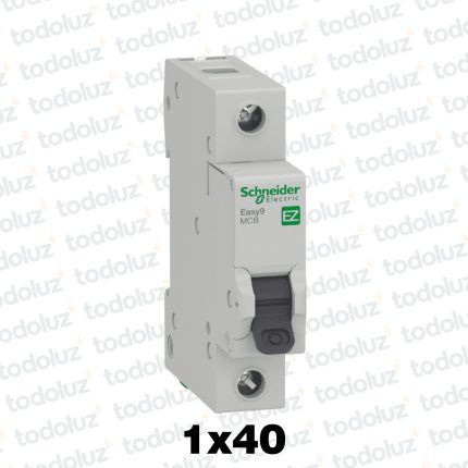 Interruptor Termomagnetico Sist. Din 1P 40A 6ka C EZ9 Schneider