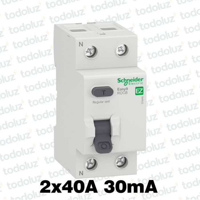 Disyuntor Diferencial 2P 40A 30mA EZ9 Schneider