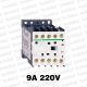 Mini Contactor 9A/3P/4kW 1NO Bob.220Vac Mod.K Schneider